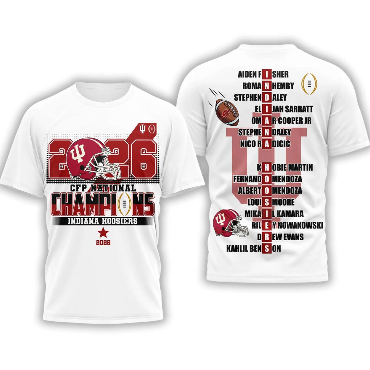 Indiana Hoosiers CFP National Champions 2026 Shirt Indiana Hoosiers CFP National Champions 2026 Shirt