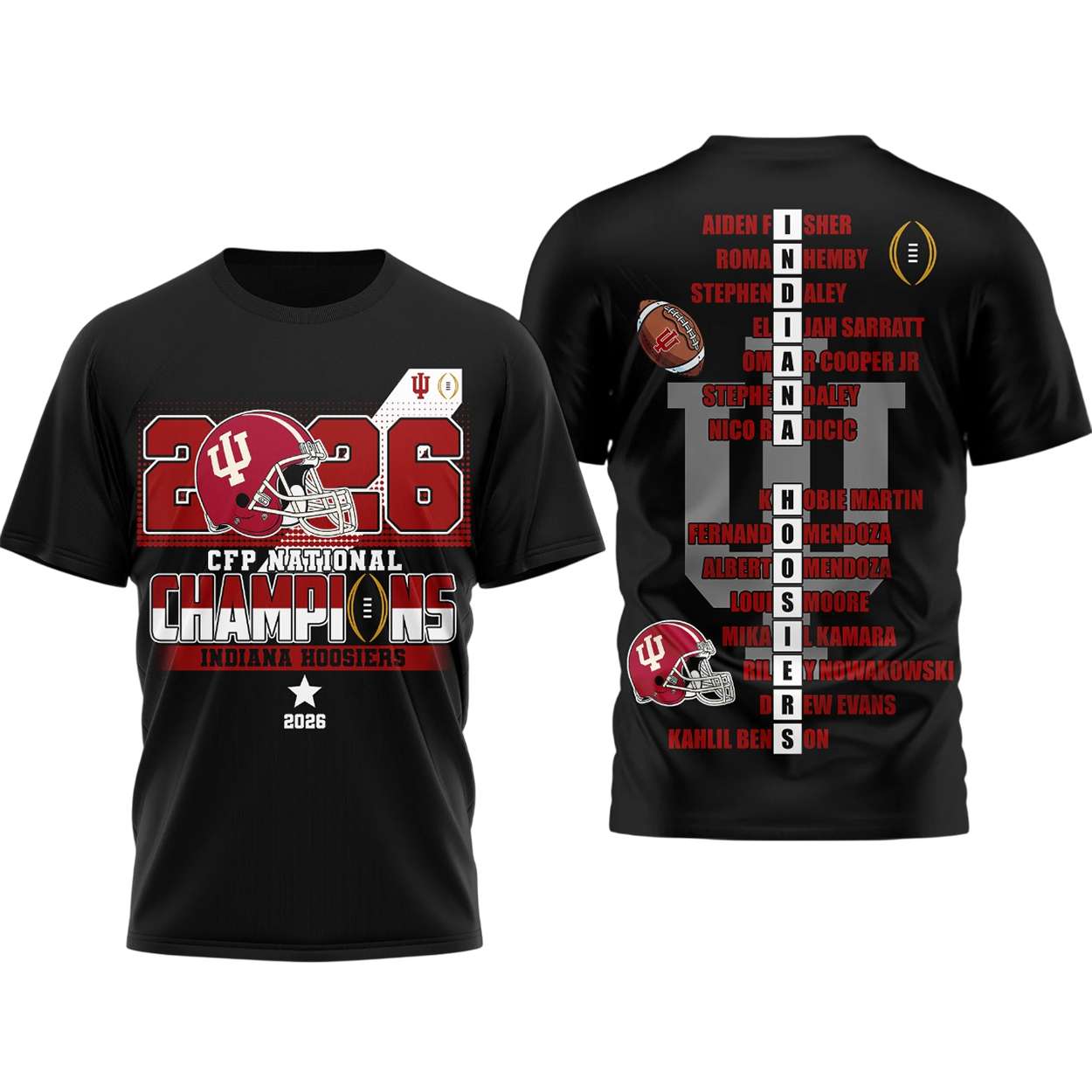 Indiana Hoosiers CFP National Champions 2026 Shirt Indiana Hoosiers CFP National Champions 2026 Shirt