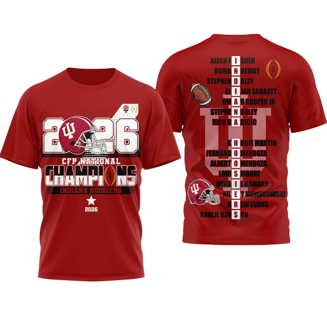 Indiana Hoosiers CFP National Champions 2026 Shirt Indiana Hoosiers CFP National Champions 2026 Shirt