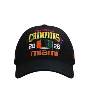 Miami Hurricanes Fiesta Bowl Champions 2026 Cap4