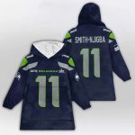 Jaxon Smith-Njigba 11 Seahawks SB LX Blanket Hoodie