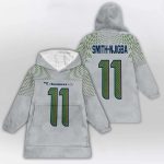Jaxon Smith-Njigba 11 Seahawks SB LX Rivalries Blanket Hoodie