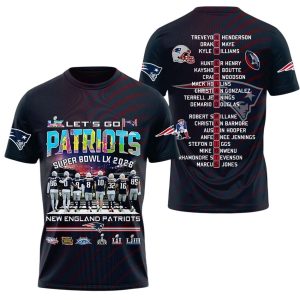 Lets Go Patriots SuperBowl 2026 Shirt