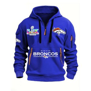 Broncos SBowl 2026 Hoodie Half Zipper1