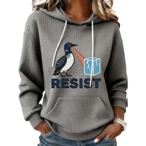 Minnesota Loon Resist Print Casual Sweatshirt 3 Minnesota Loon Resist Print Casual Sweatshirt3