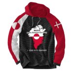 MAGA Make America Go Away I Stand With Greenland Waffle Hoodie