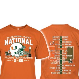 2026 Congrats Miami Hurricanes CFP Final Go Canes Shirt