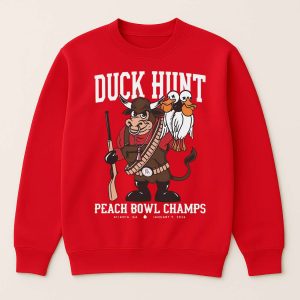 2026 Indiana Hoosiers Duck Hunt Peach Bowl Champs Shirt 2