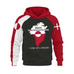 Make America Go Away I Stand With Greenland Contrast Hoodie