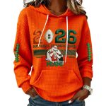 Miami Football 2026 National Championship Waffle Hoodie