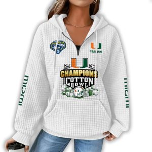 Hurricanes Cotton Bowl 2026 Champions Hoodie3