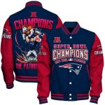 Patriots 2025-26 AFC And Super Bowl Champions Varsity Jacket