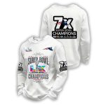 Patriots 7X Super Bowl Champions Waffle Sweatshirt