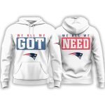 Patriots Marcus Jones We All We Got Hoodie