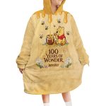 Personalized Winnie The Pooh 100 Years Of Wonder Blanket Hoodie