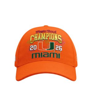 Miami Hurricanes Fiesta Bowl Champions 2026 Cap