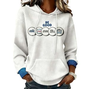 ICE Be Good Waffle Plaid Fabric Hoodie