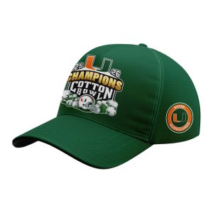 2026 Hurricanes Cotton Bowl Champions Cap1