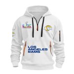 Rams SBowl 2026 Hoodie Half Zipper