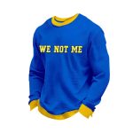 Rams We Not Me Football Long Sleeve Waffle T-Shirt