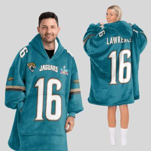 Trevor Lawrence 16 Jaguars SB LX Blanket Hoodie3