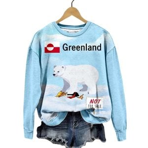 Women’s Greenland Not For Sale Print Sweatshirt