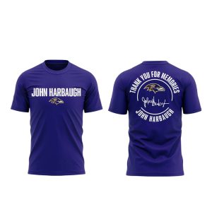 John Harbaugh Thank You For Memories Shirt