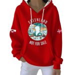 Women's Greenland Not For Sale Pit Striped Hoodie