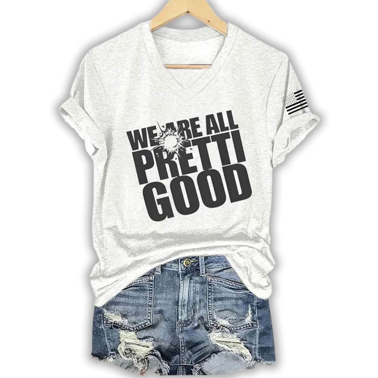 Womens WE ARE ALL PRETTI GOOD Print T shirt Womens WE ARE ALL PRETTI GOOD Print T shirt