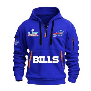 Bills SBowl 2026 Hoodie Half Zipper3