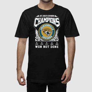 2025 Congrats Jaguars AFC South Champions Won Not Done Shirt 2