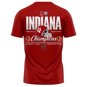 2026 Indiana Football CFP Peach Bowl Champions Shirt2