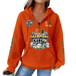 Hurricanes Cotton Bowl 2026 Champions Hoodie1