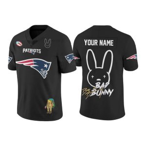 Patriots Bad Bunny Super Bowl LX Football Jersey2