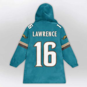 Trevor Lawrence 16 Jaguars SB LX Blanket Hoodie2