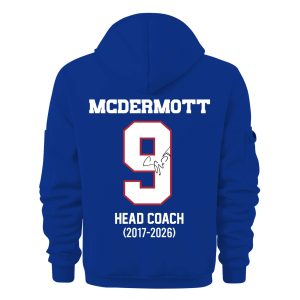 Bills Thank You Coach McDermott Quarter Zip Hoodie 2 Bills Thank You Coach McDermott Quarter Zip Hoodie2