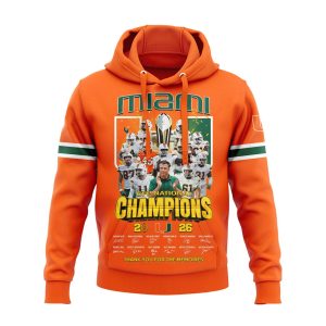 2026 Miami Hurricanes CFP National Champions Hoodie