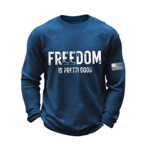 Mens Freedom Is Pretti Good Minneapolis Resist Waffle Shirt1