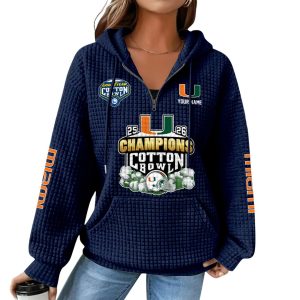 Hurricanes Cotton Bowl 2026 Champions Hoodie2