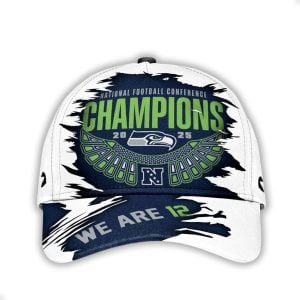 Seahawks 2025 NFC Champions We Are 12 Classic Cap