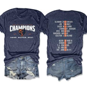 Chicago 2025 NFC North Champions Two Sided Tee