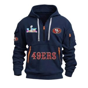 49ers SBowl 2026 Hoodie Half Zipper1