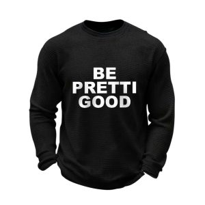 Mens Be Pretti Good Minneapolis Resist Waffle Long Sleeve T Shirt1