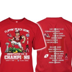 Congrats Hoosiers Flippin Peach Bowl Champs Undefeated 15 0 Shirt
