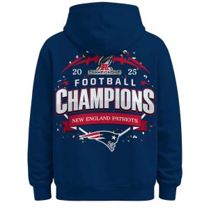 2025 Patriots AFC Champions Hoodie2