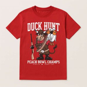 2026 Indiana Hoosiers Duck Hunt Peach Bowl Champs Shirt 1