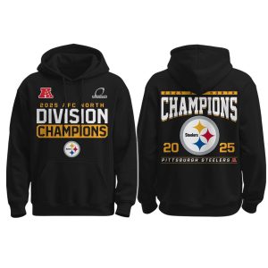 2025 Steelers AFC North Champions Hoodie