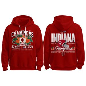 2026 IU Football CFP Peach Bowl Champions Hoodie