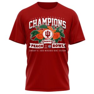 2026 Indiana Football CFP Peach Bowl Champions Shirt1