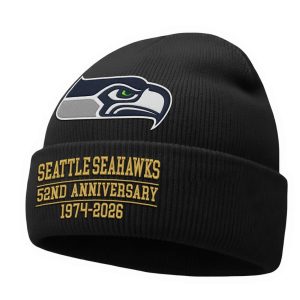 Seahawks 52nd Anniversary Beanie Hat 1 Seahawks 52nd Anniversary Beanie Hat1